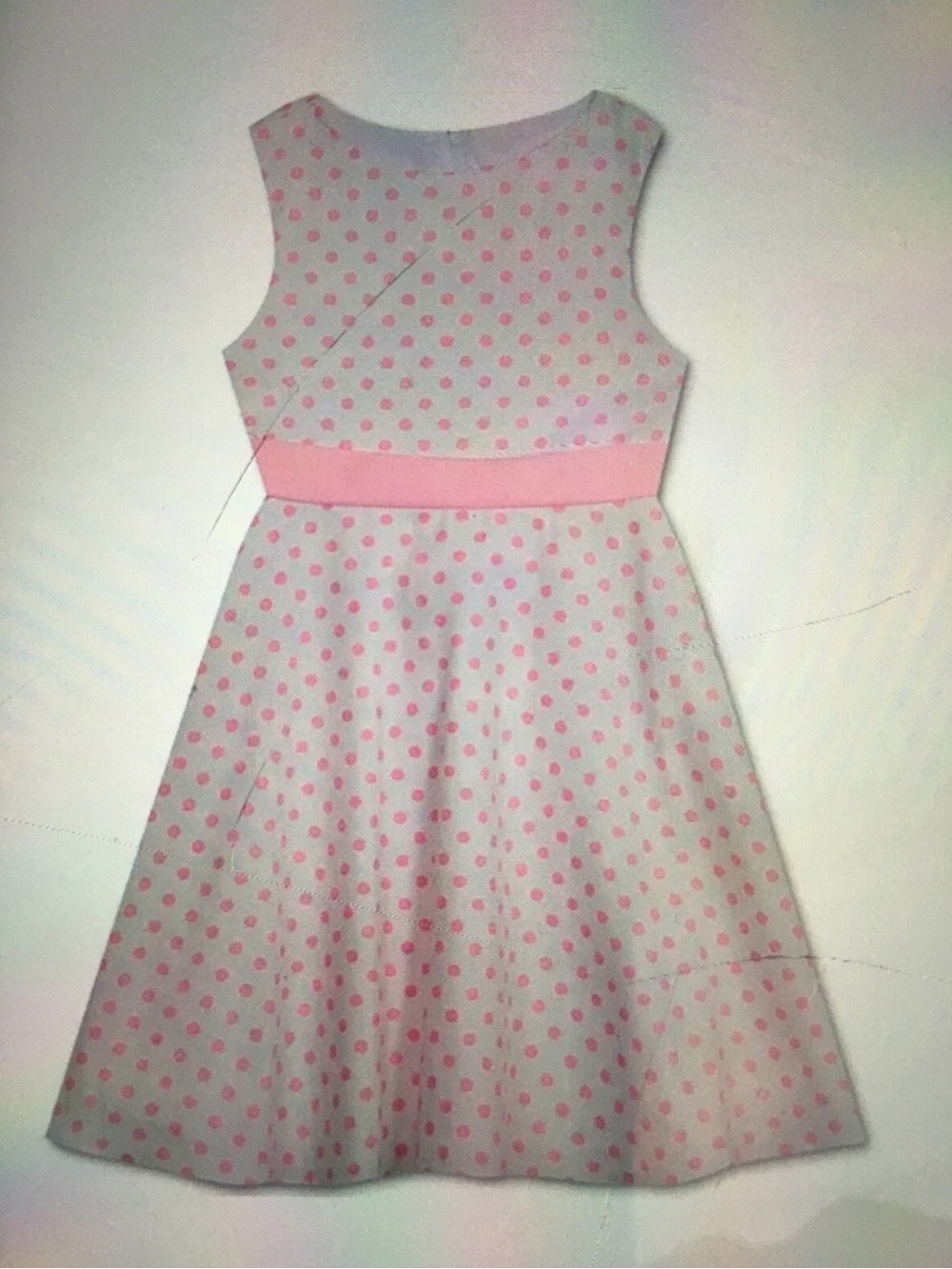 Rare Editions White Dress with Pink Accents size 2T